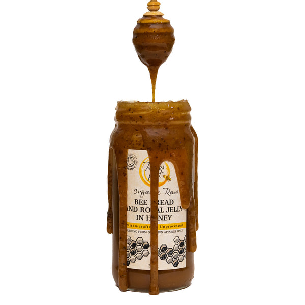 Organic Raw Bee Bread With Royal Jelly In Honey image 1
