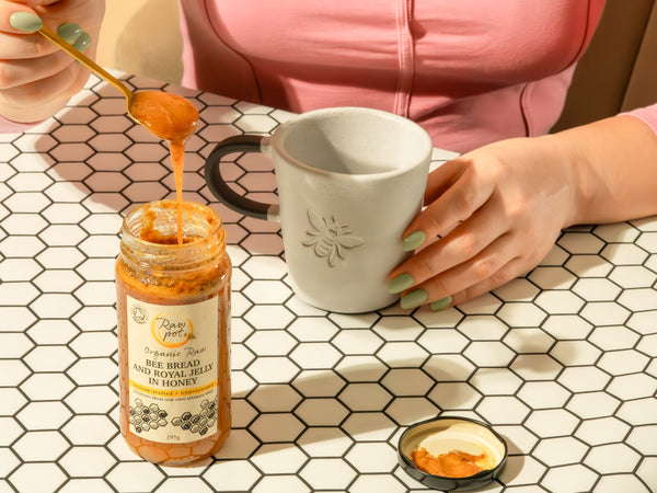 Organic Raw Bee Bread With Royal Jelly In Honey image 3