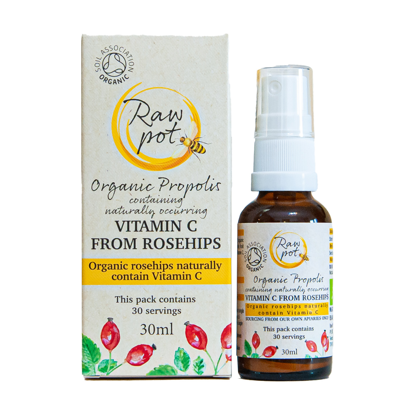 Organic Propolis with Vitamin C from Rosehips